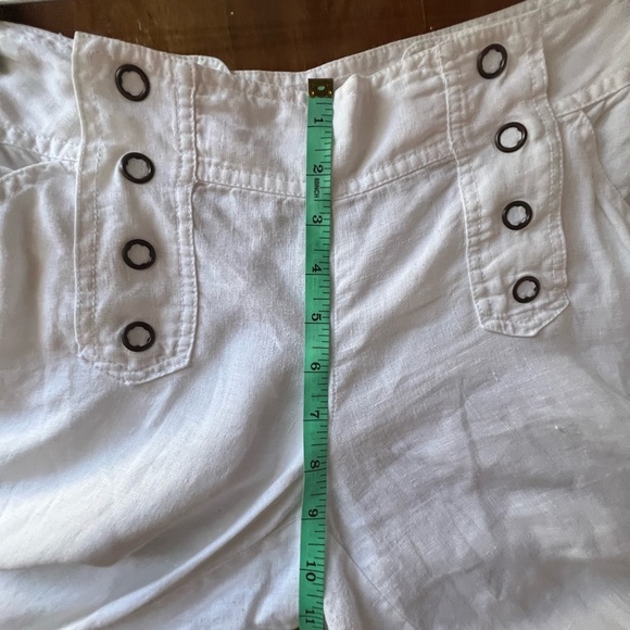 Linen Sailor Chic White Wide Leg Pants - Picture 8 of 10